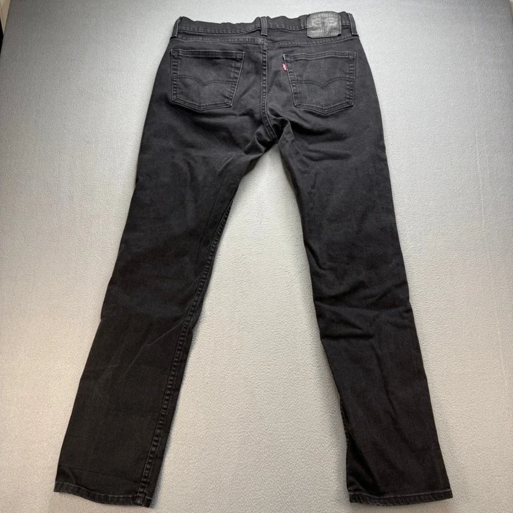 Levi 511 Jeans Slim Fit 34x32 (FIT 34x30) Black Denim Stretch Pant Classic